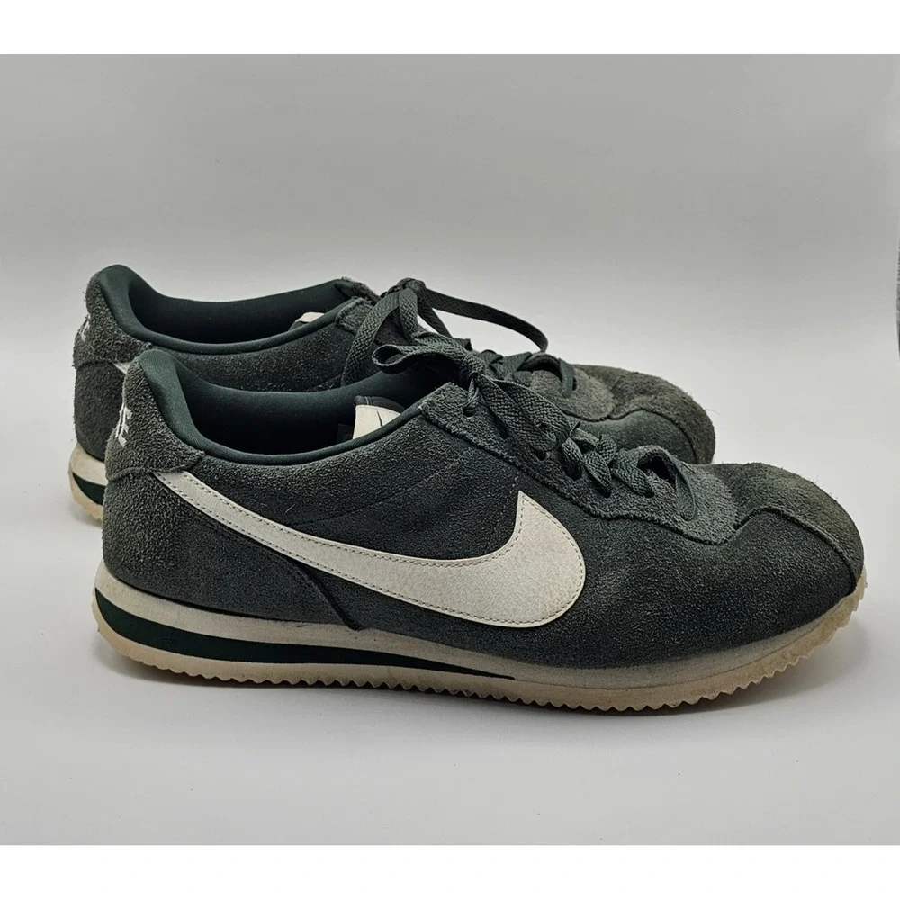 Nike Cortez Vintage Green Suede Leather Sneakers FZ3594-338 Mens‎ Size 10.5